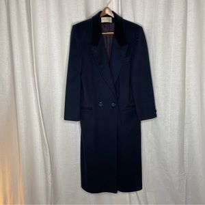 Michelle Stuart Blue Wool Coat